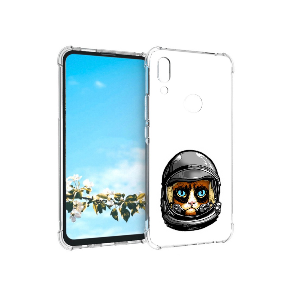 Чехол MyPads Tocco для Huawei P Smart Z кот космонавт
