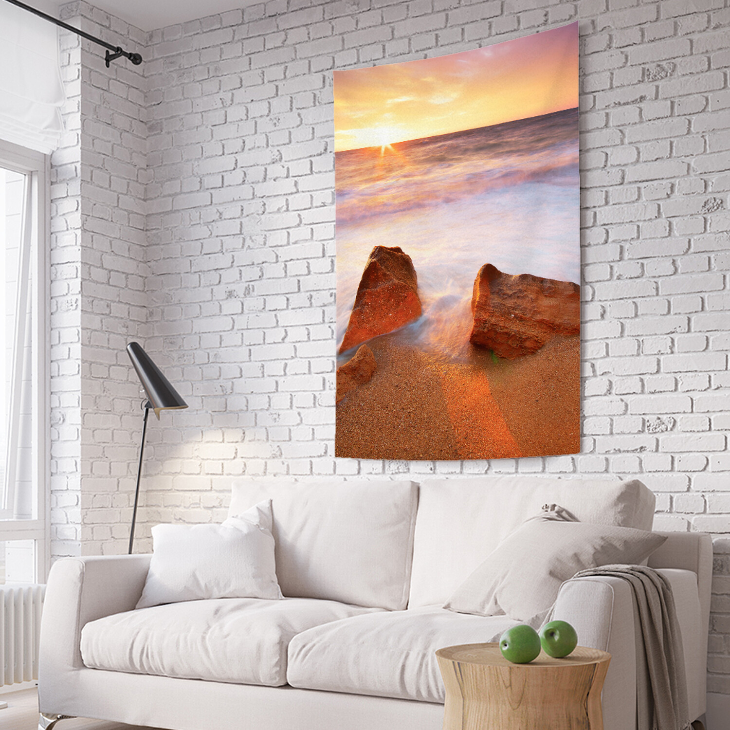 

Вертикальное фотопанно на стену JoyArty Камни на волнистом береге 150x200 см, Камни на волнистом береге
