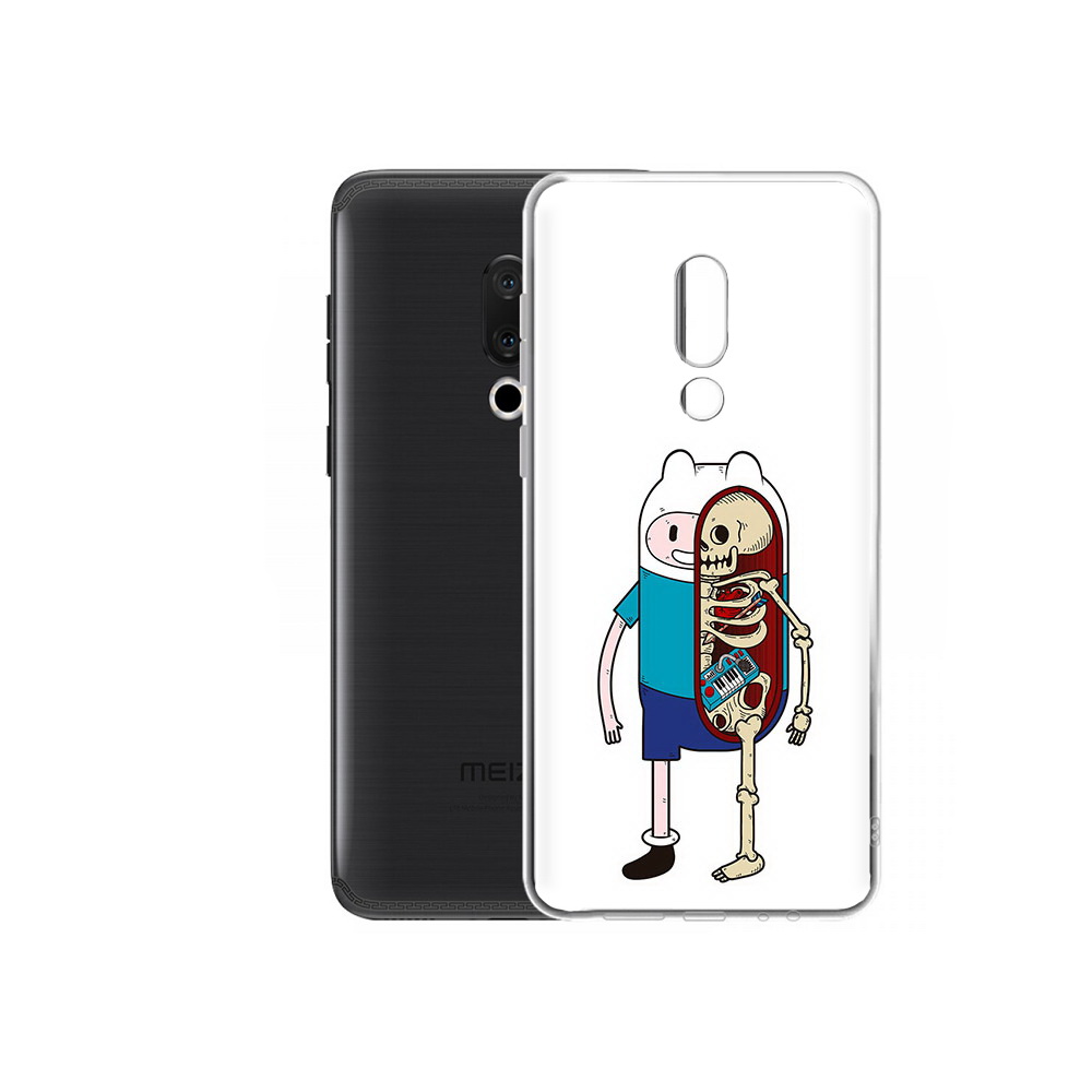 

Чехол MyPads Tocco для Meizu M15 Plus Финн скелет, Прозрачный, Tocco
