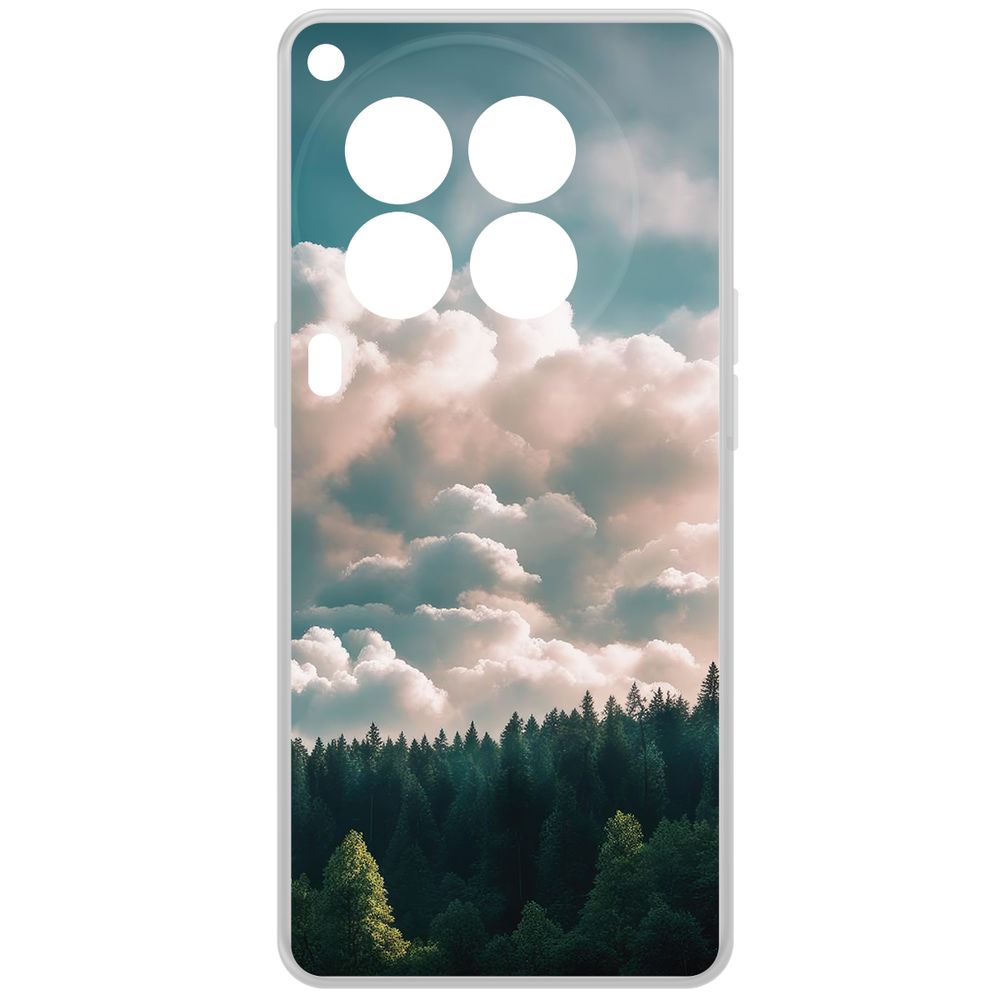 

Чехол-накладка Krutoff Clear Case Облачно для TECNO Camon 30 Premier 5G, Прозрачный