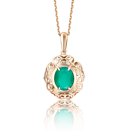

Кулон из красного золота PLATINA jewelry 03-2474-00-274-1110-47, халцедон, 03-2474-00-274-1110-47