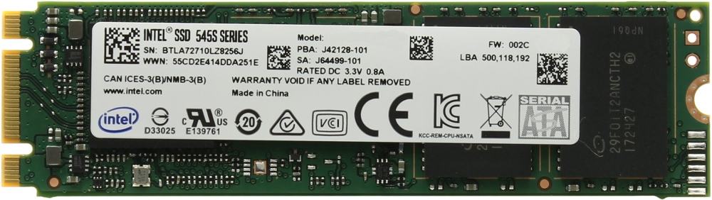

SSD диск Intel 545s 256ГБ (SSDSCKKW256G8), 545s