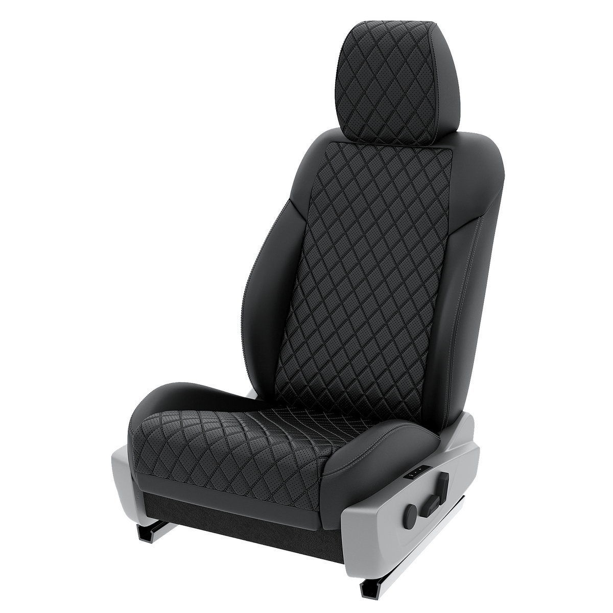 

Чехлы на сиденья Automobiler для Skoda Rapid 2012-2020 A-A-1475F2S379 Экокожа ромб Черный, A-A-1475