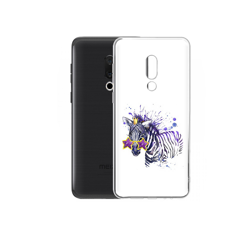 

Чехол MyPads Tocco для Meizu M15 Plus акварельная зебра, Прозрачный, Tocco