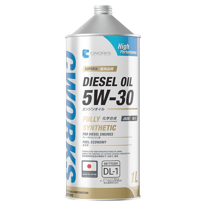 Моторное масло CWORKS SUPERIA DIESEL OIL 5W30 DL-1 1л