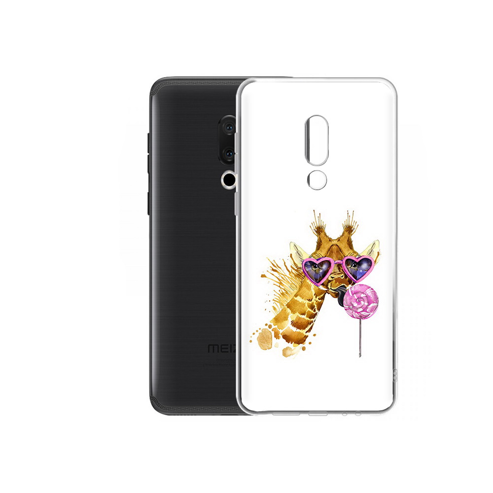 

Чехол MyPads Tocco для Meizu M15 Plus акварельный жираф, Прозрачный, Tocco