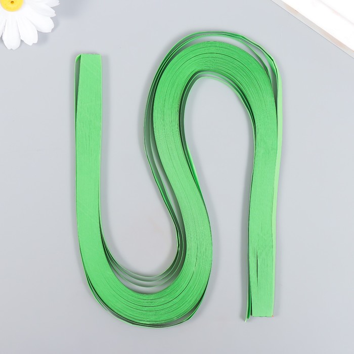 

Полоски для квиллинга 120 полосок плотность120 гр"Нефритовый"ширина0,5см длина 53см, Зеленый