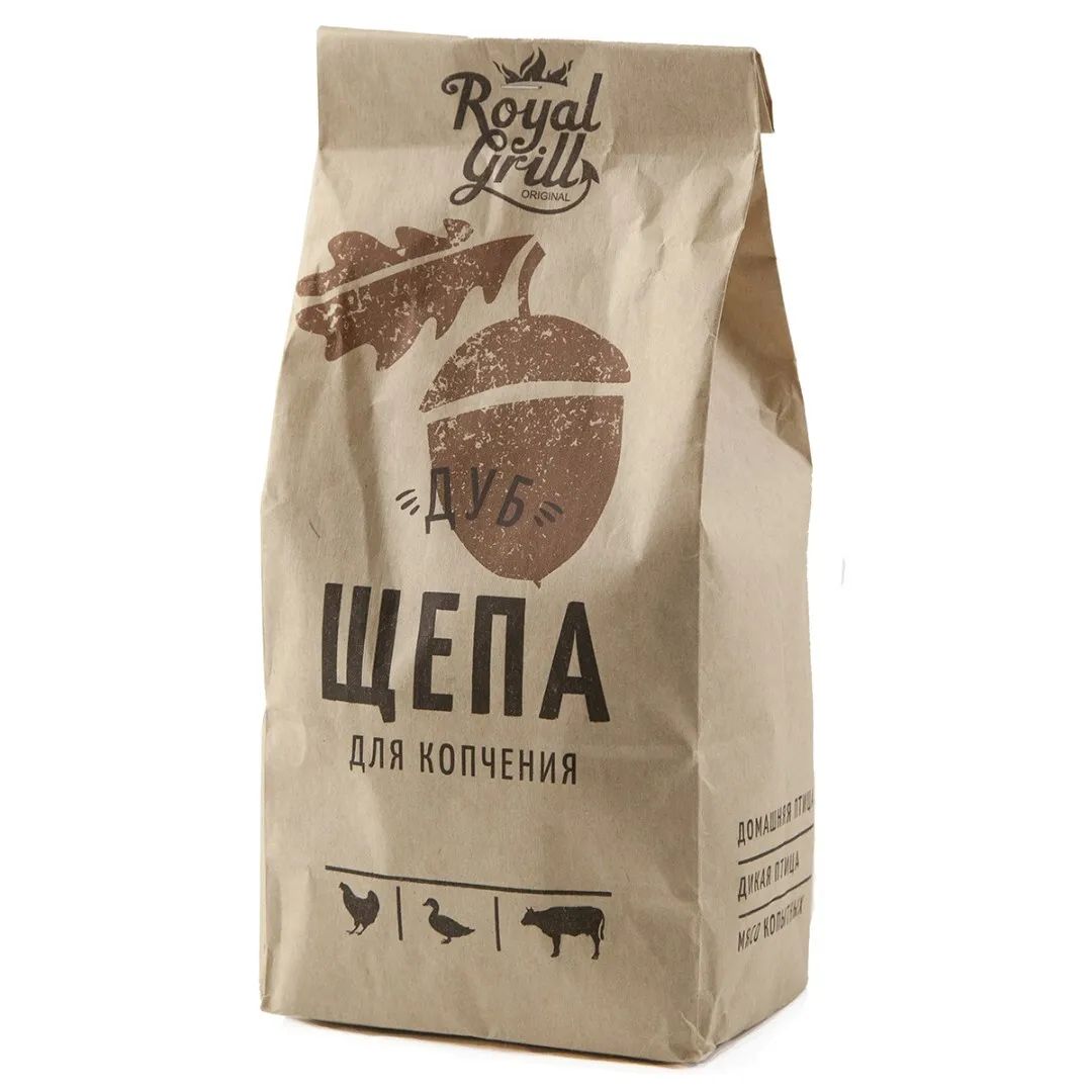 Щепа для копчения Дуб 1л. ROYALGRILL
