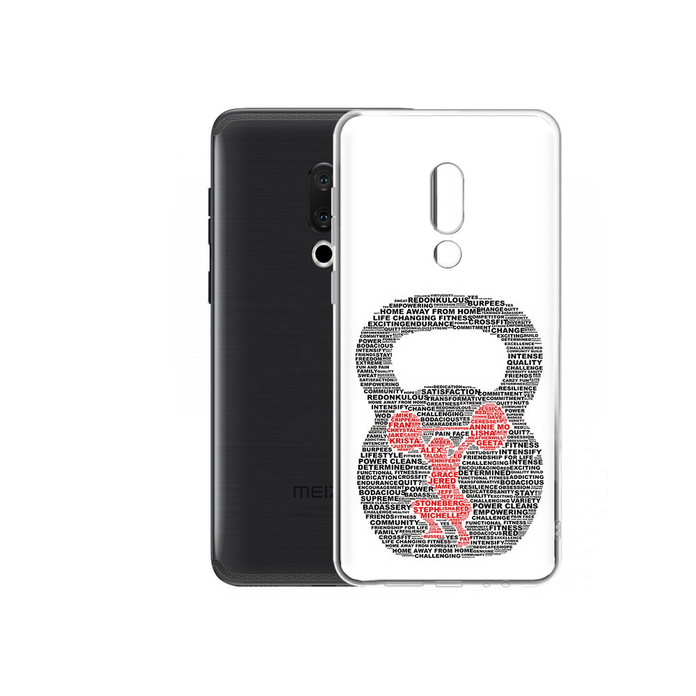 

Чехол MyPads Tocco для Meizu M15 Plus бодибилдинг гиря из слов, Прозрачный, Tocco