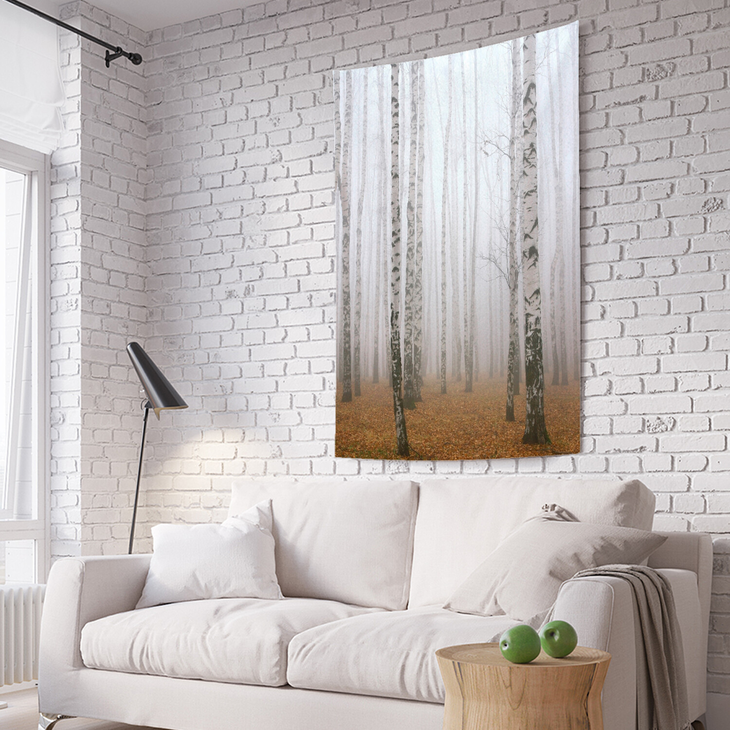 

Вертикальное фотопанно на стену JoyArty Березовый лес 150x200 см, Березовый лес
