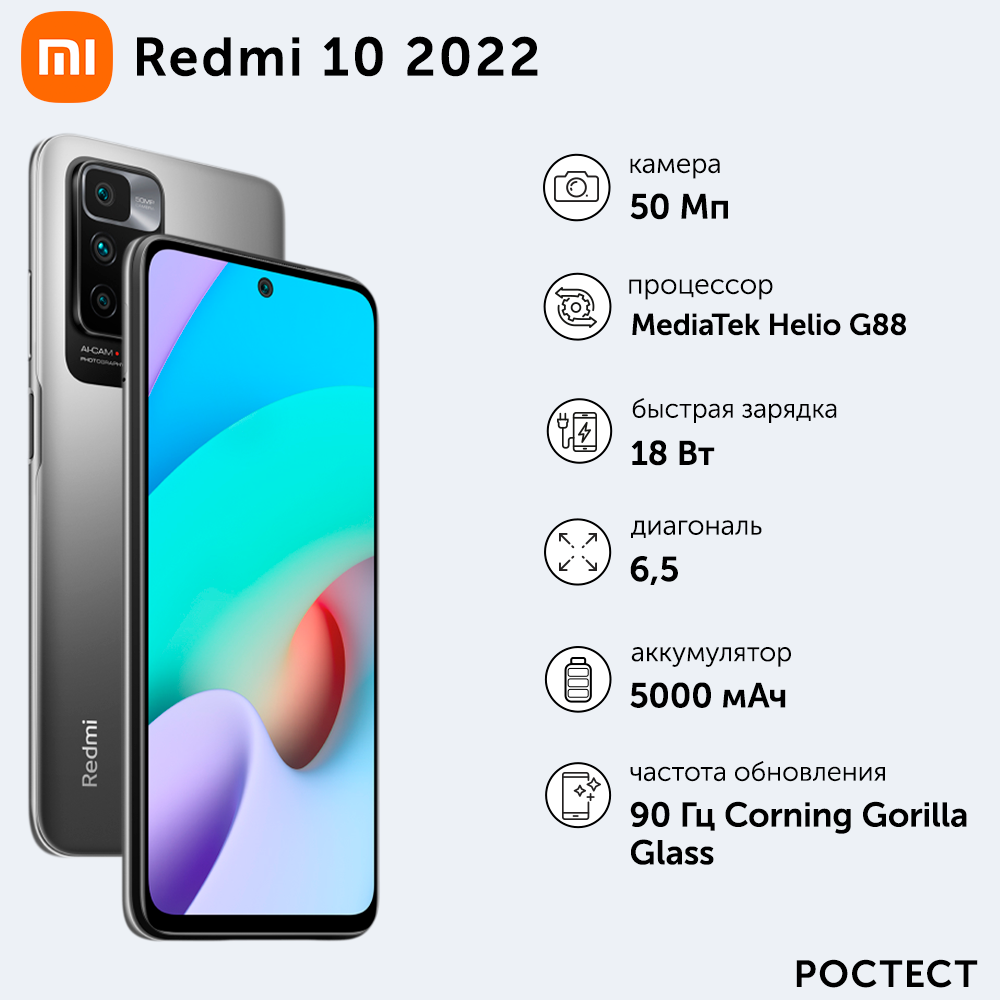 Redmi 10 2022 64gb carbon