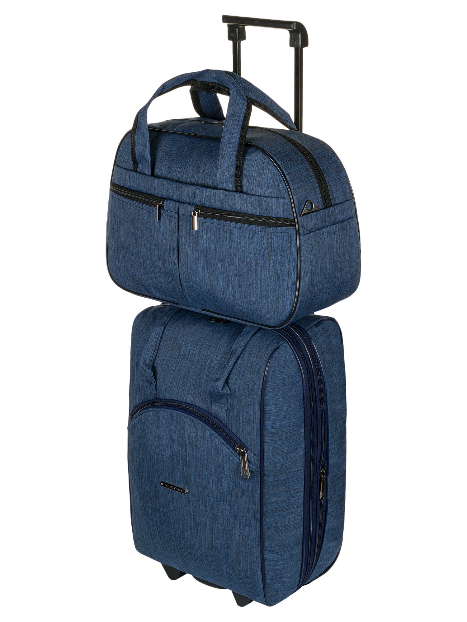 Комплект дорожных сумок унисекс NTL Continent М-7318Б синий, 29х22х47 см