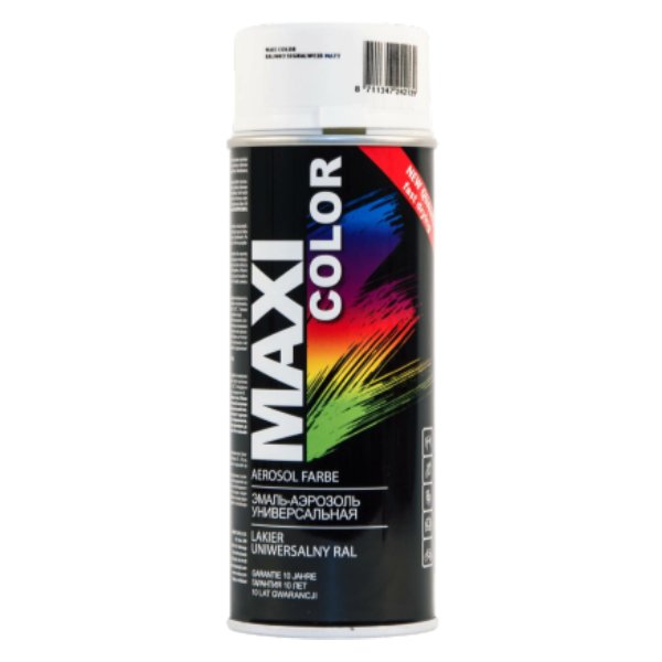 

Ral9003 Эмаль-Аэрозоль Сигнально-Белая Матовая MAXI COLOR арт. 9003MMX
