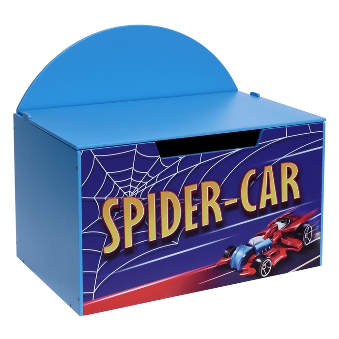 Контейнер-сундук с крышкой SPIDER CAR, цвет синий контейнер для детского питания beaba maxi jars 120 мл синий