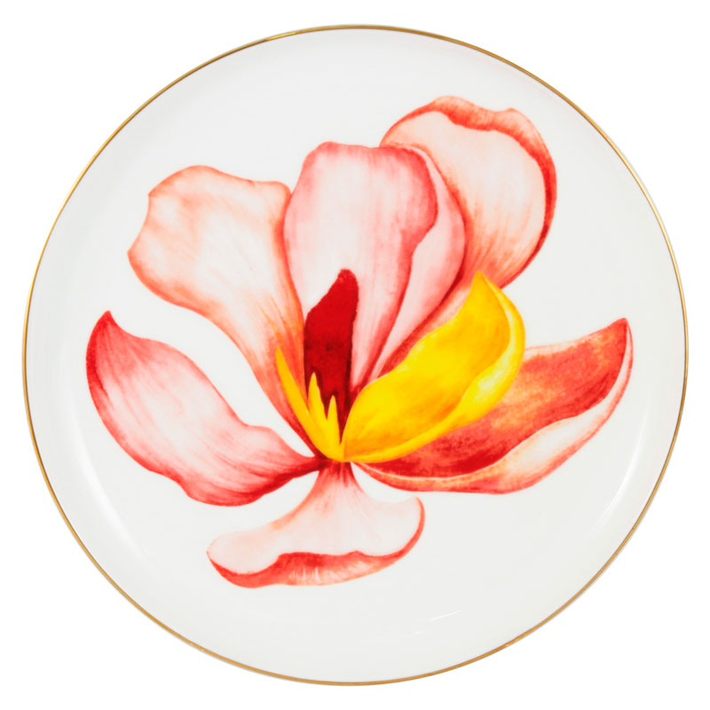 фото Тарелка десертная anna lafarg emily flowers. magnolia