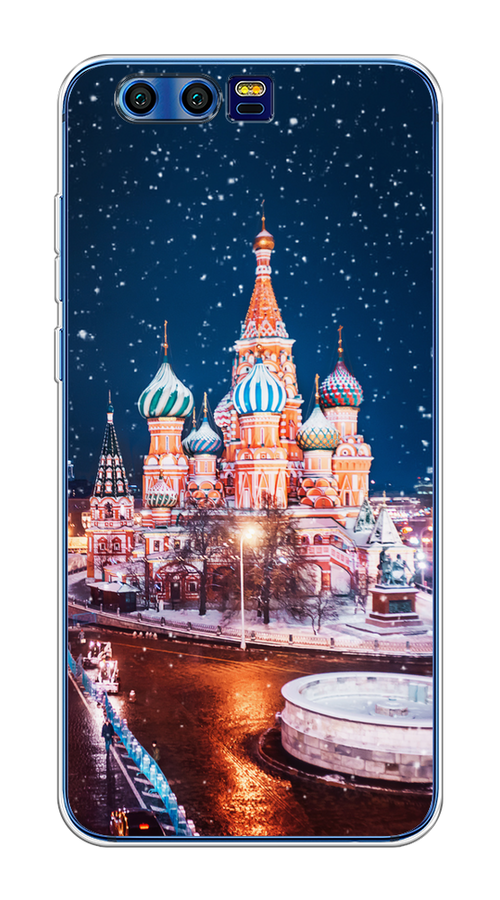 

Чехол на Honor 9 "Москва 1", Коричневый;синий;белый, 62450-1