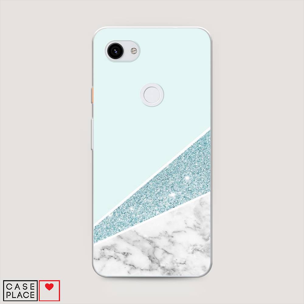 

Чехол Awog на Google Pixel 3A XL "Мрамор с голубыми блестками", Разноцветный, 270450-3