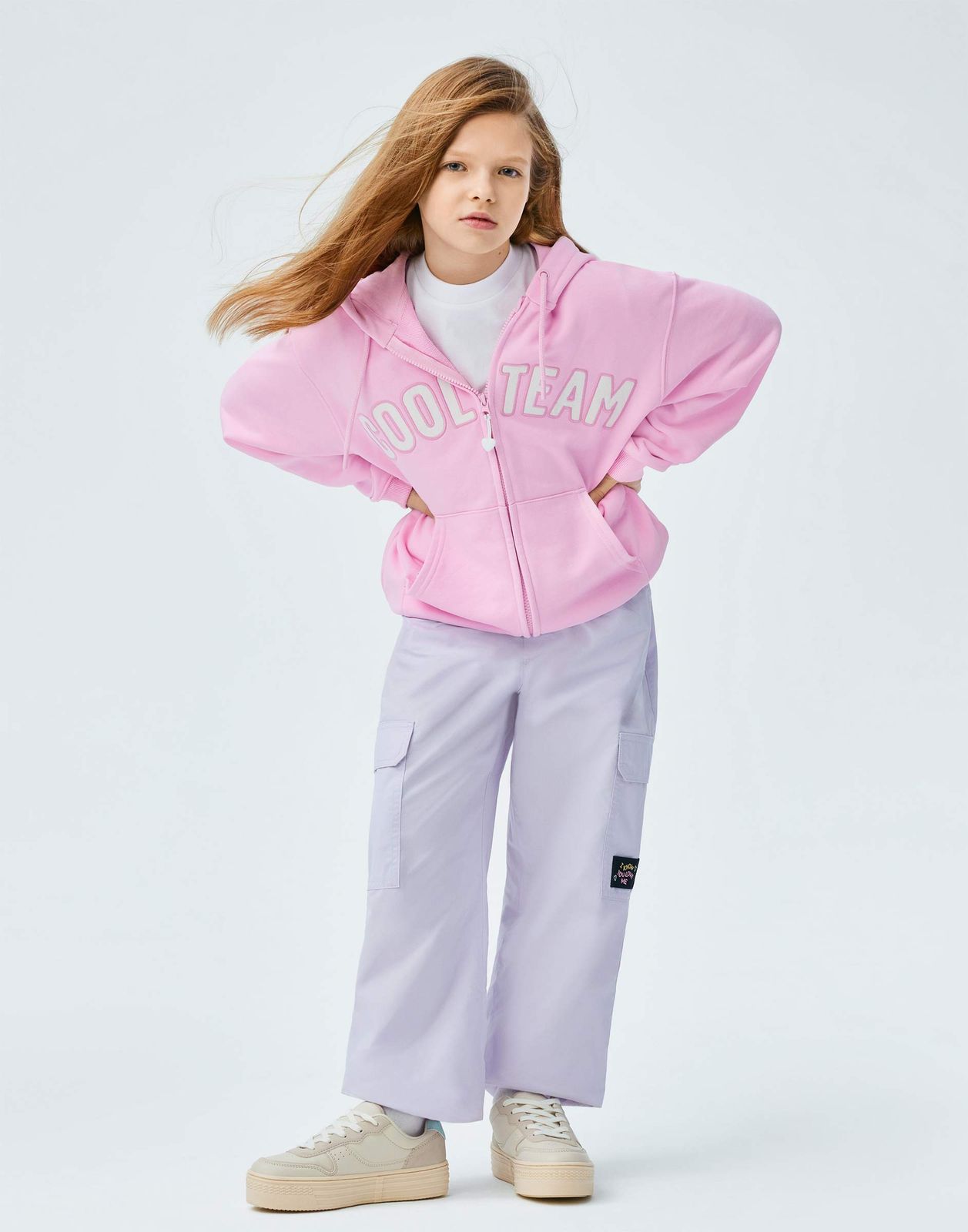 Толстовка детская Gloria Jeans GAC022158, светло-розовый, 98