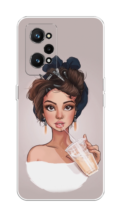 

Чехол на Realme GT Neo 3T "Девушка с фраппе", Серый, 2510750-6