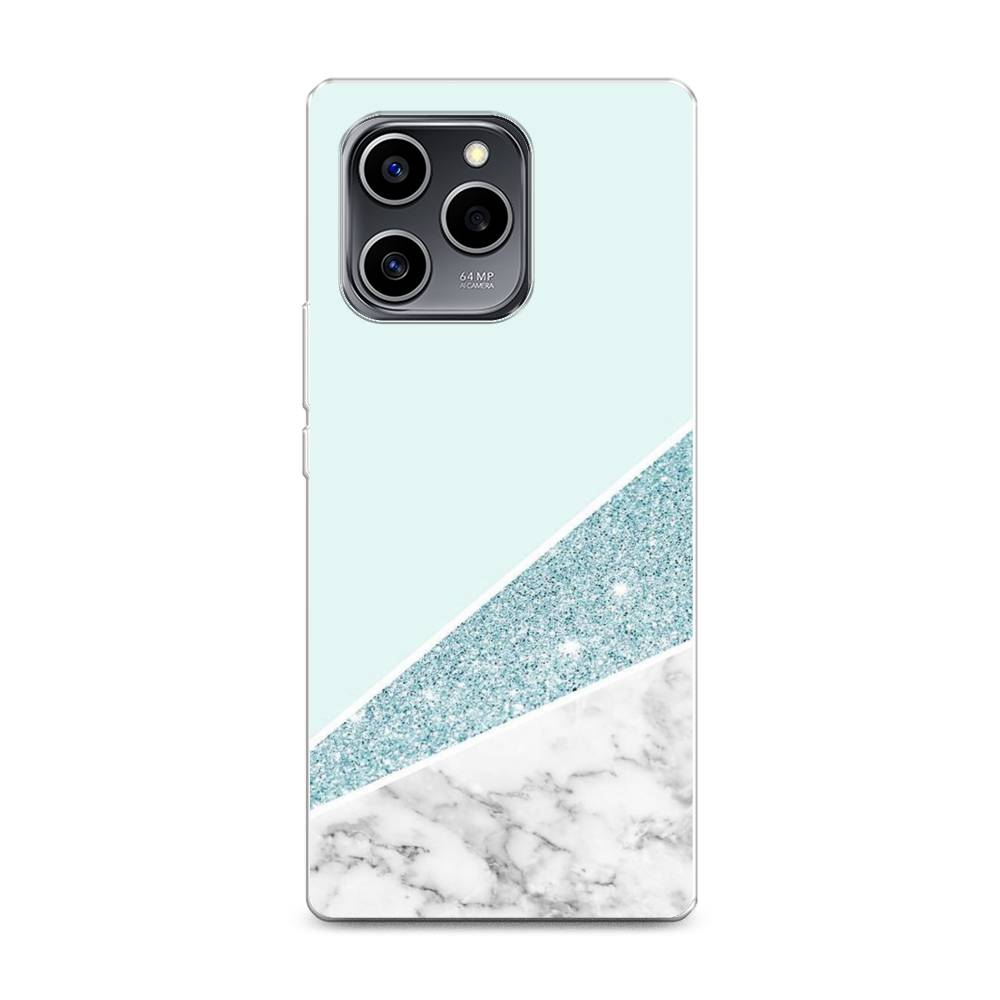 

Чехол Awog на Honor 60 SE "Мрамор с голубыми блестками", Разноцветный, 6108050-3