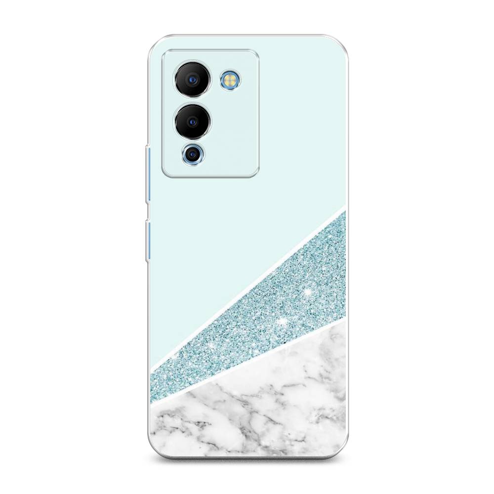 

Чехол Awog на Infinix Note 12 G96 "Мрамор с голубыми блестками", Разноцветный, 3101550-3