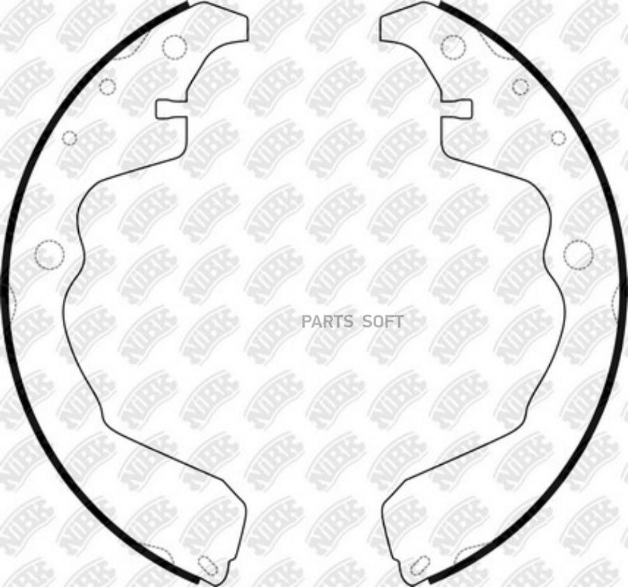 

Колодки барабанные toyota matrix 01-04/rav4 ii 00-05 nibk fn0704
