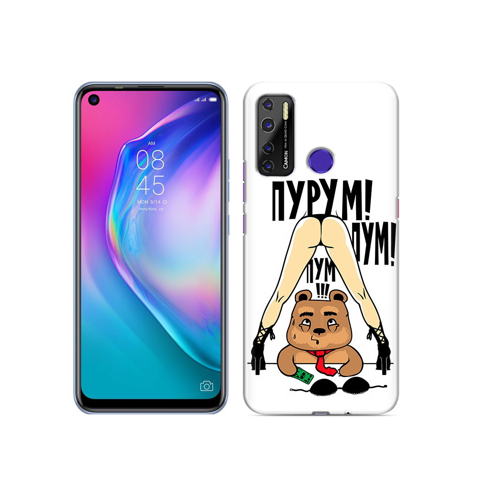 

Чехол MyPads Tocco для Tecno Camon 15 Пурум пум пум, Прозрачный, Tocco