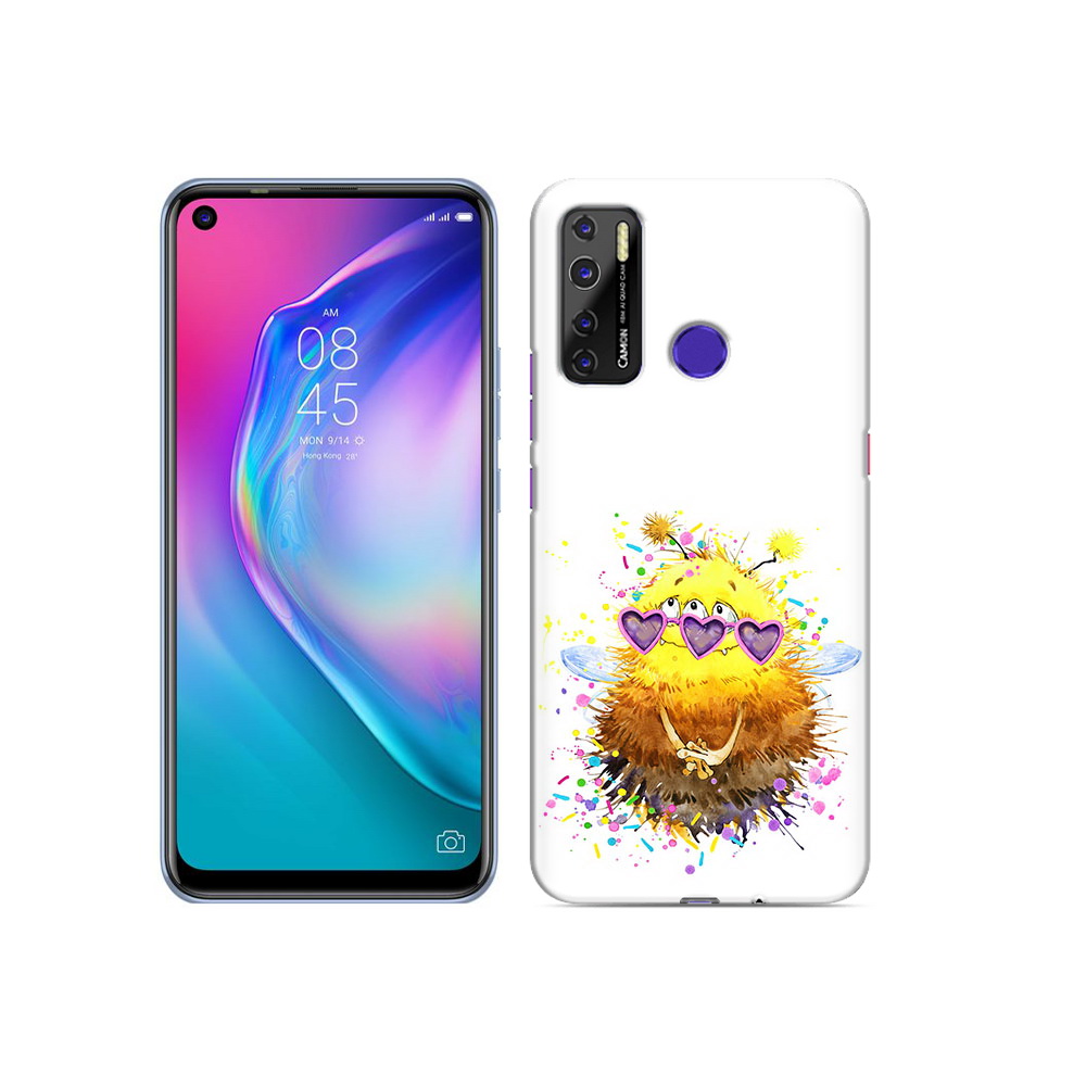

Чехол MyPads Tocco для Tecno Camon 15 Пушитый шмель, Прозрачный, Tocco