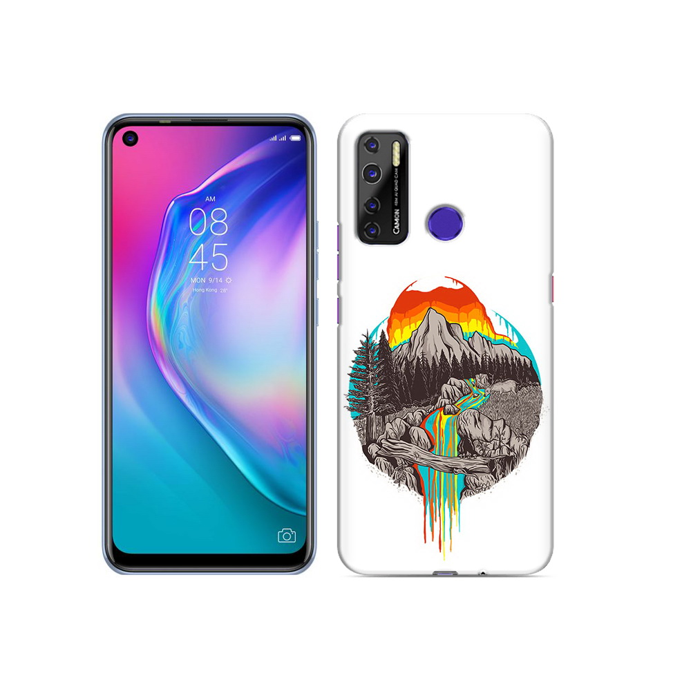 

Чехол MyPads Tocco для Tecno Camon 15 Радужный водопад, Прозрачный, Tocco