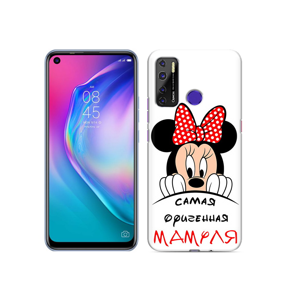 

Чехол MyPads Tocco для Tecno Camon 15 Самая лучшая мамуля Мини Маус, Прозрачный, Tocco