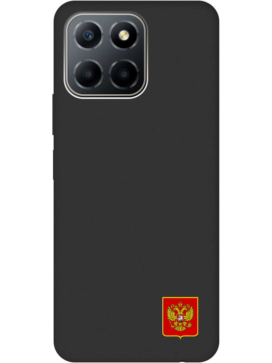 

Силиконовый чехол на Honor X6 / X8 5G с Гербом России, Soft Touch черный, 20000880