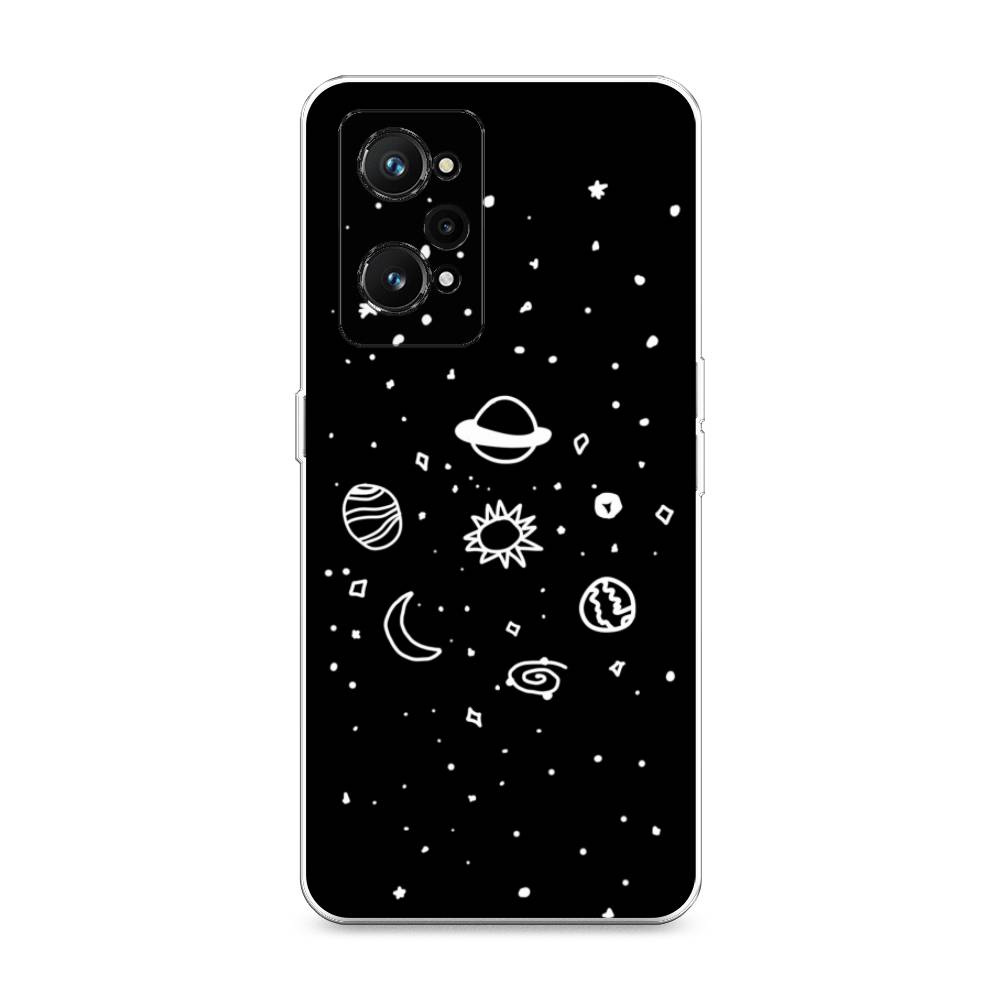 

Чехол на Realme GT Neo 3T "Дудл солнечной системы", Бежевый;серый, 2510750-2