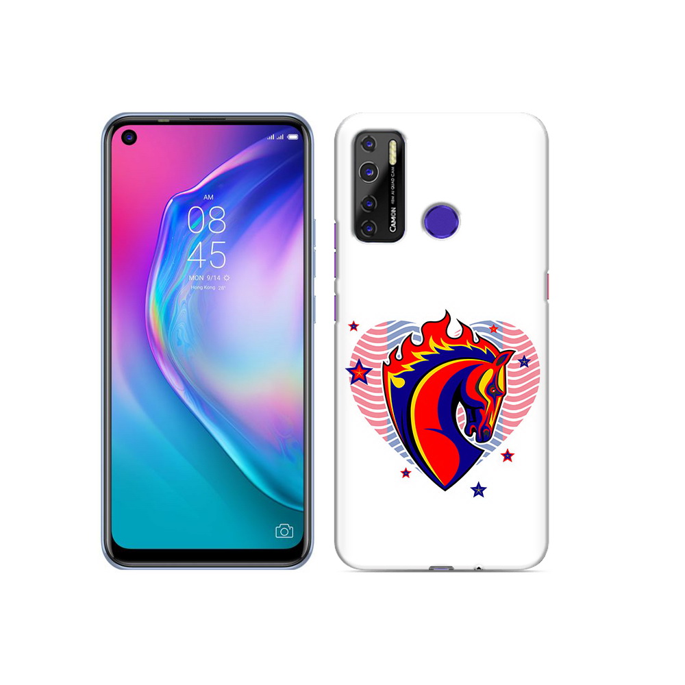 

Чехол MyPads Tocco для Tecno Camon 15 ФК ЦСЛ Лошадь, Прозрачный, Tocco
