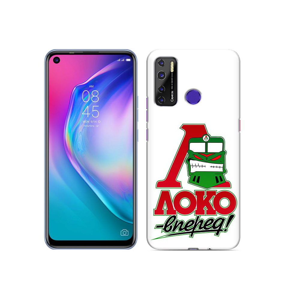 

Чехол MyPads Tocco для Tecno Camon 15 ФК локо вперед, Прозрачный, Tocco