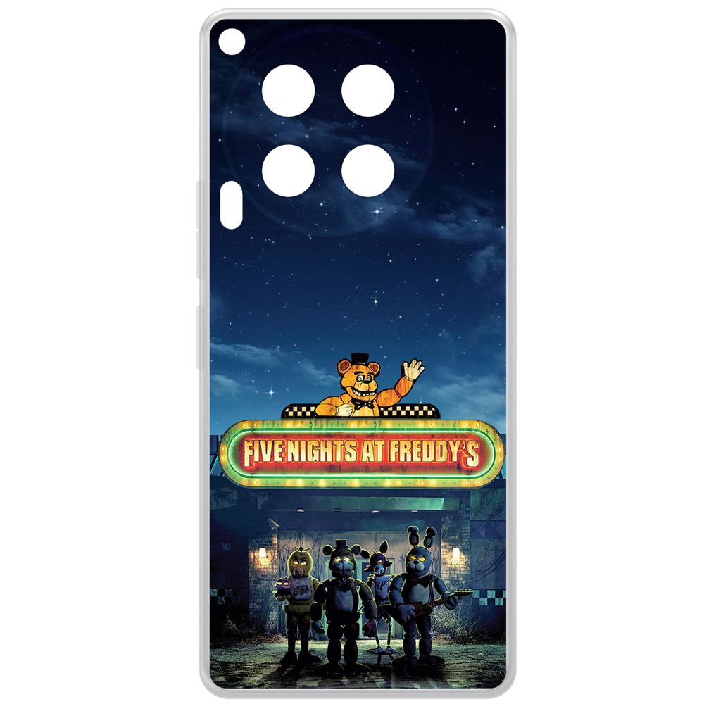 

Чехол-накладка Krutoff Clear Case ФНАФ - Банда вместе для TECNO Camon 30, Прозрачный