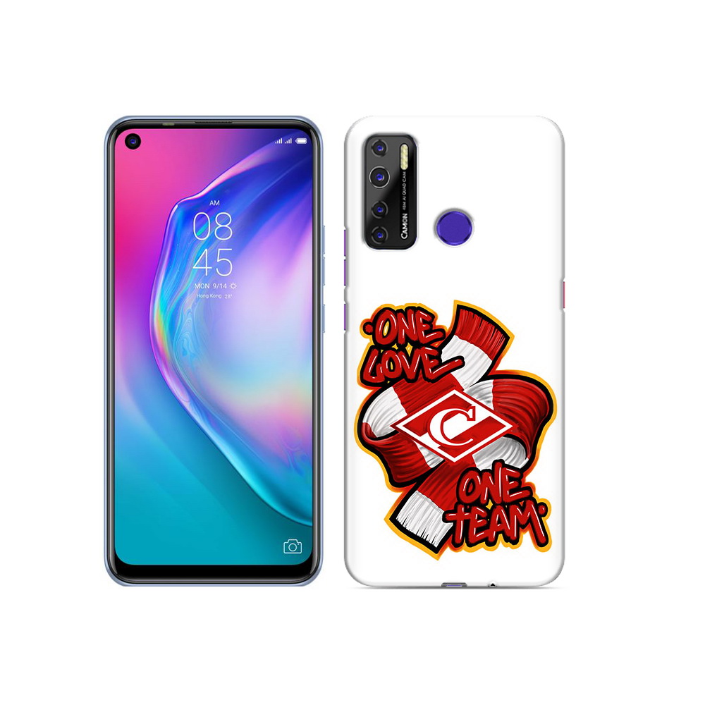 

Чехол MyPads Tocco для Tecno Camon 15 ФК спарак 1 любовь, Прозрачный, Tocco
