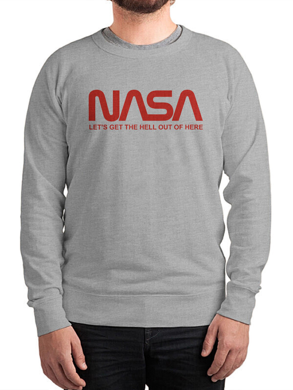 

Свитшот мужской Dream Shirts Nasa серый 48 RU, Nasa