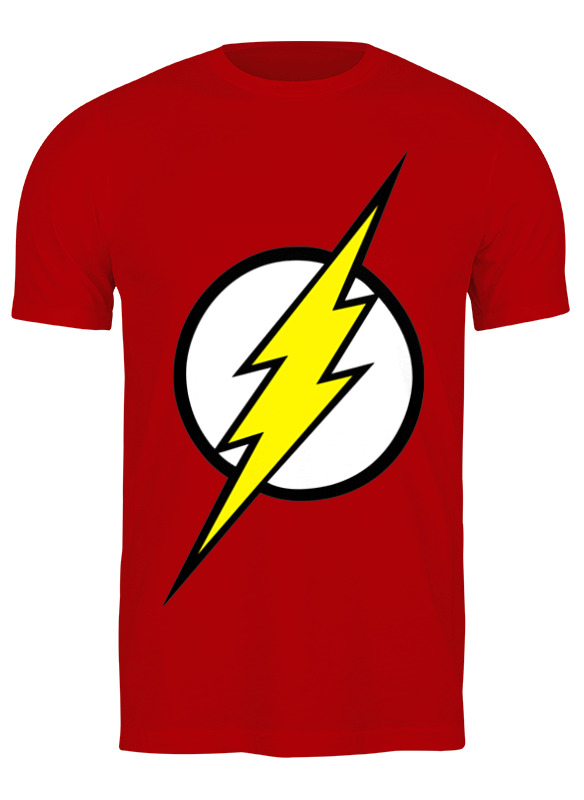 

Футболка мужская Printio The flash (молния) красная XL, Красный, The flash (молния)