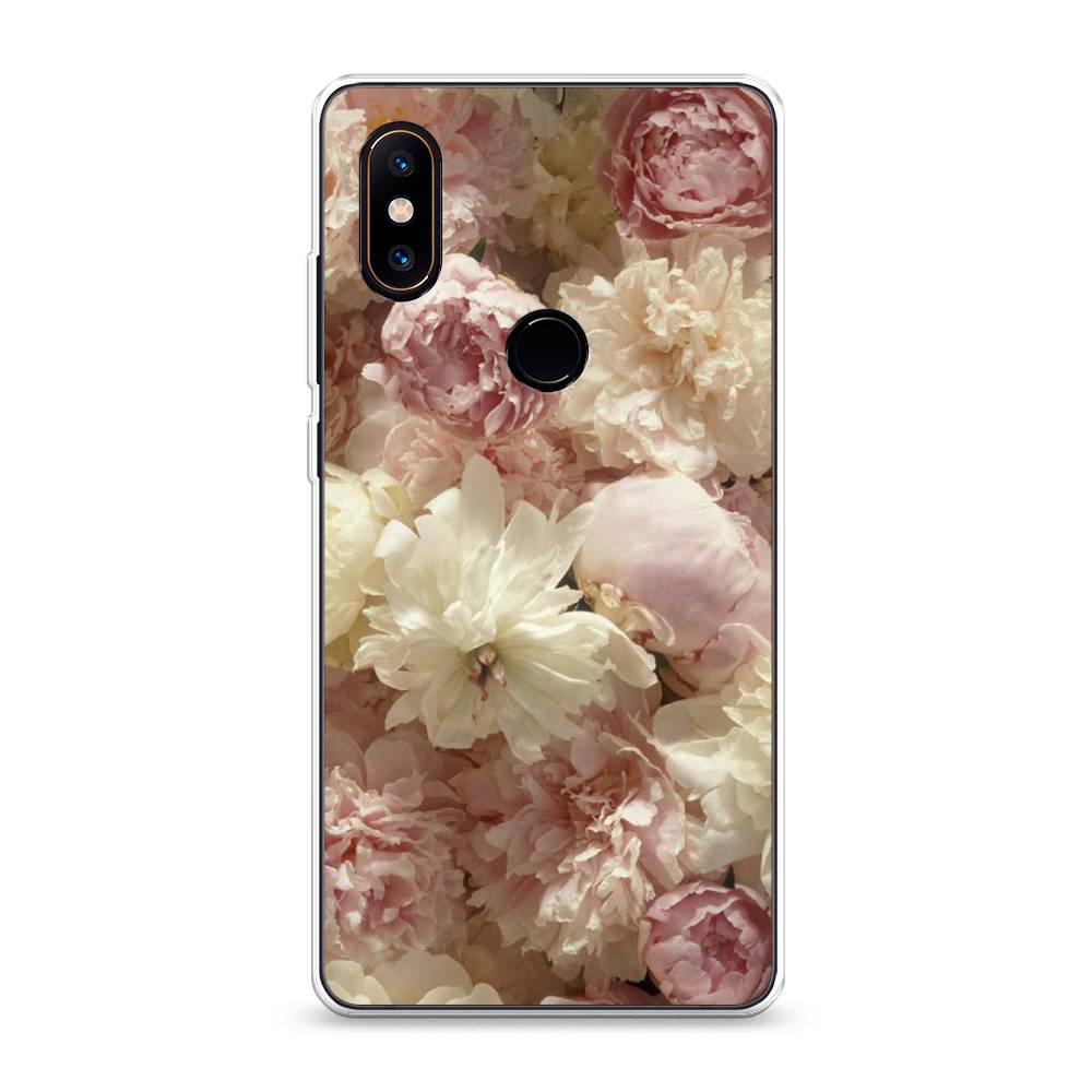 

Чехол Awog на Xiaomi Mi Mix 2S "Пионы светлые", Разноцветный, 33450-8