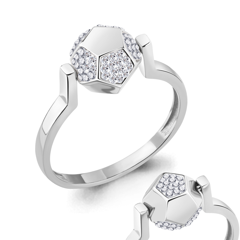 

Кольцо из серебра р. 17 AQUAMARINE 66694_925_р, 66694_925_р