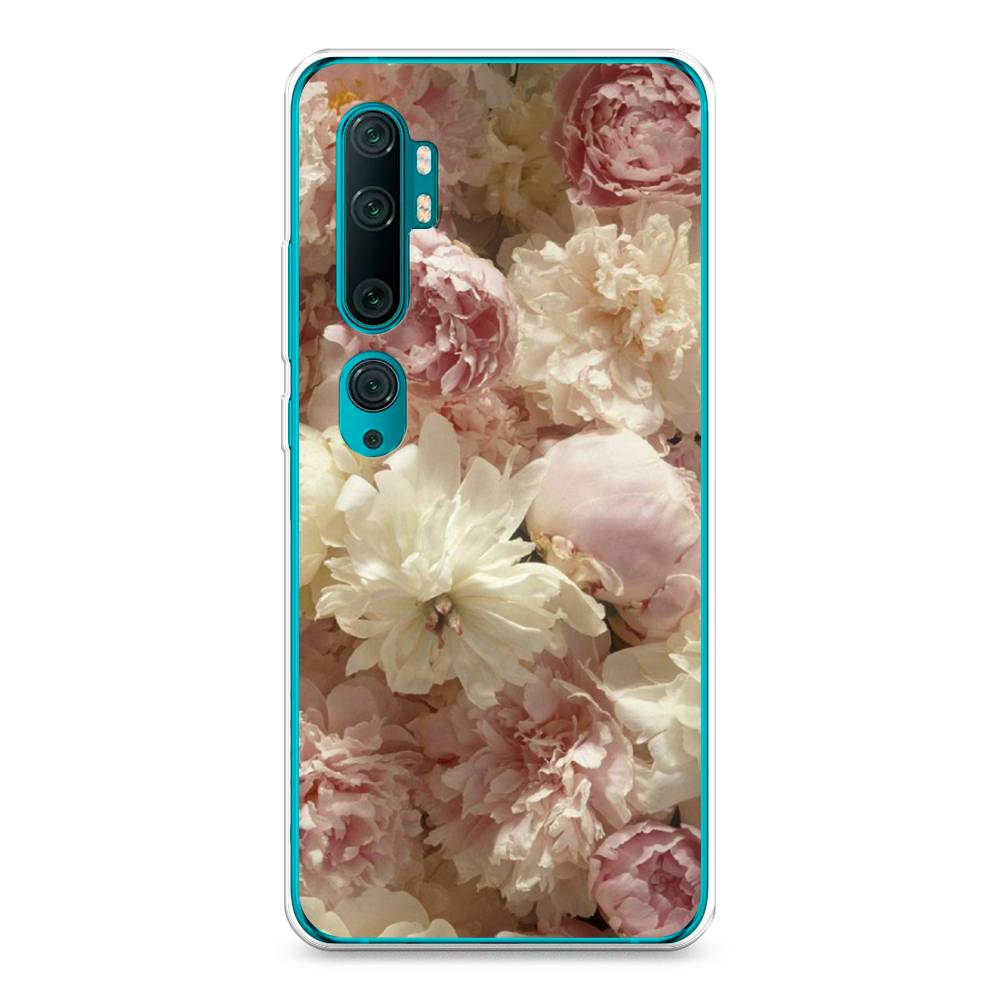 

Чехол Awog на Xiaomi Mi Note 10/Mi Note 10 Pro "Пионы светлые", Разноцветный, 37350-8