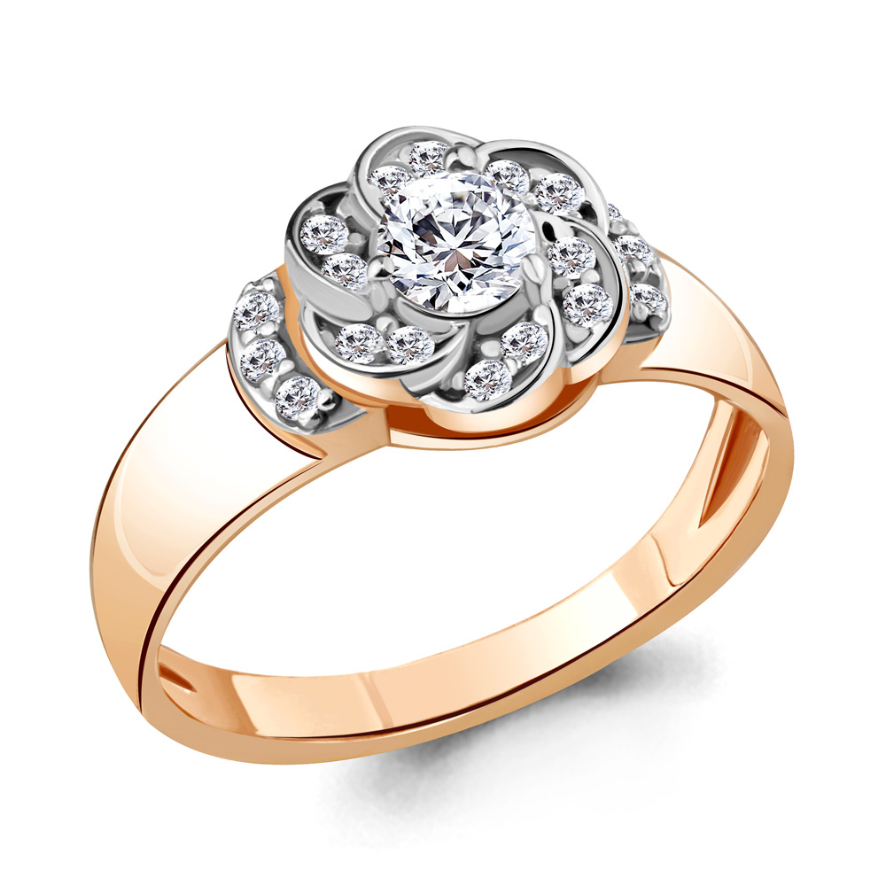 

Кольцо из серебра р. 17,5 AQUAMARINE 68538А_925_з, 68538А_925_з