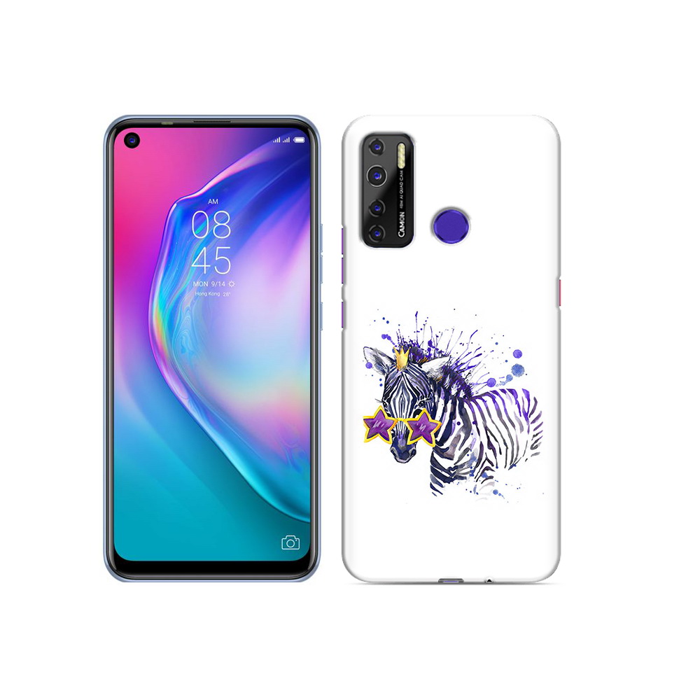 

Чехол MyPads Tocco для Tecno Camon 15 акварельная зебра, Прозрачный, Tocco