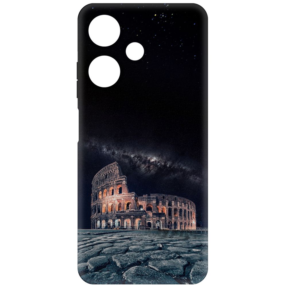 

Чехол-накладка Krutoff Soft Case Италия, Колизей для INFINIX Hot 30i черный