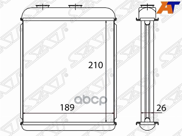 

Радиатор Отопителя Салона Opel Astra G 98-05/Astra H 04-10/Zafira 00-05 (Delphi) Sat арт.