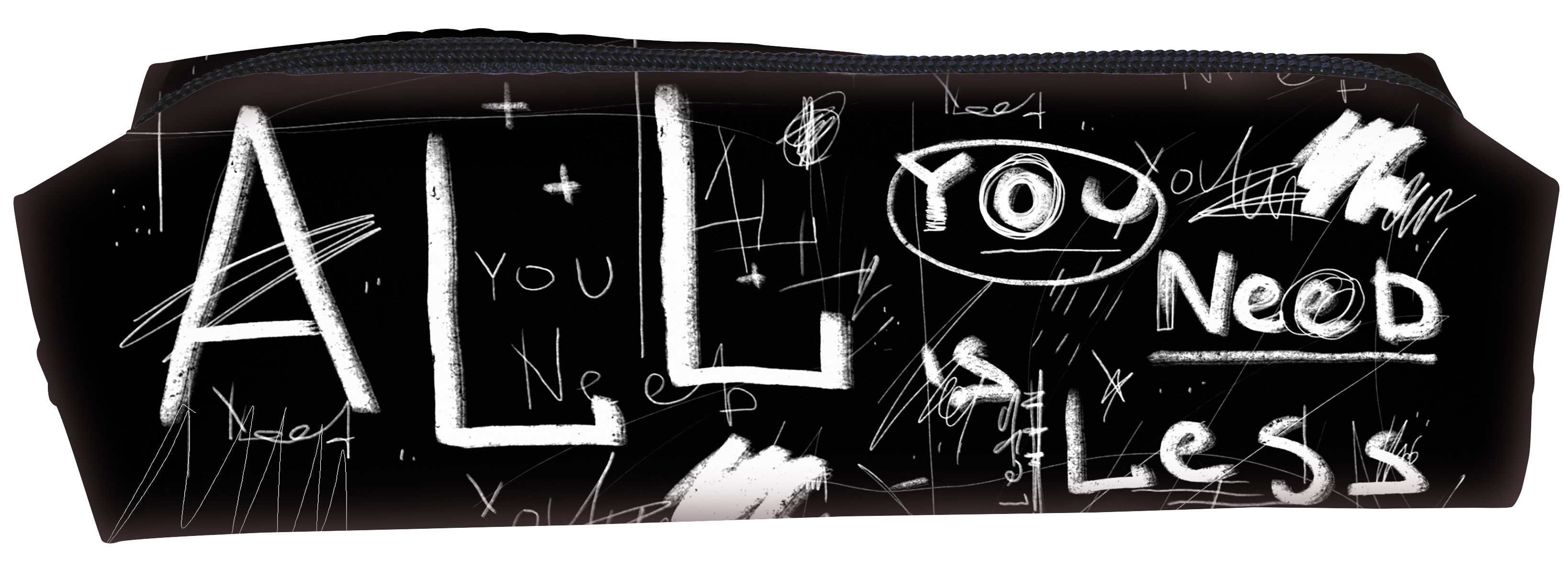 

Пенал-тубу Schoolformat стиль гранж, одна секция, 195x45x45, Черный