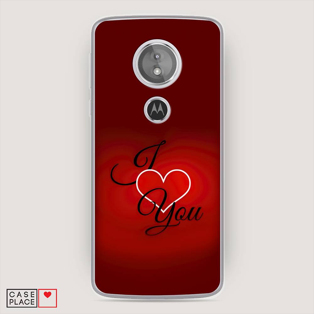 

Чехол Awog на Motorola Moto E5 / Моторола Мото E5 "I love you 3", Разноцветный, 241050-6