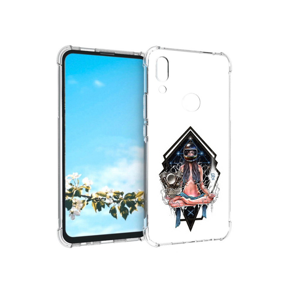 фото Чехол mypads tocco для huawei p smart z красивая девушка в шлеме