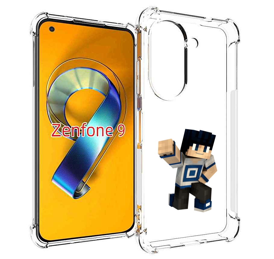 Чехол MyPads Minecraft-1 для Asus Zenfone 9 (AI2202)