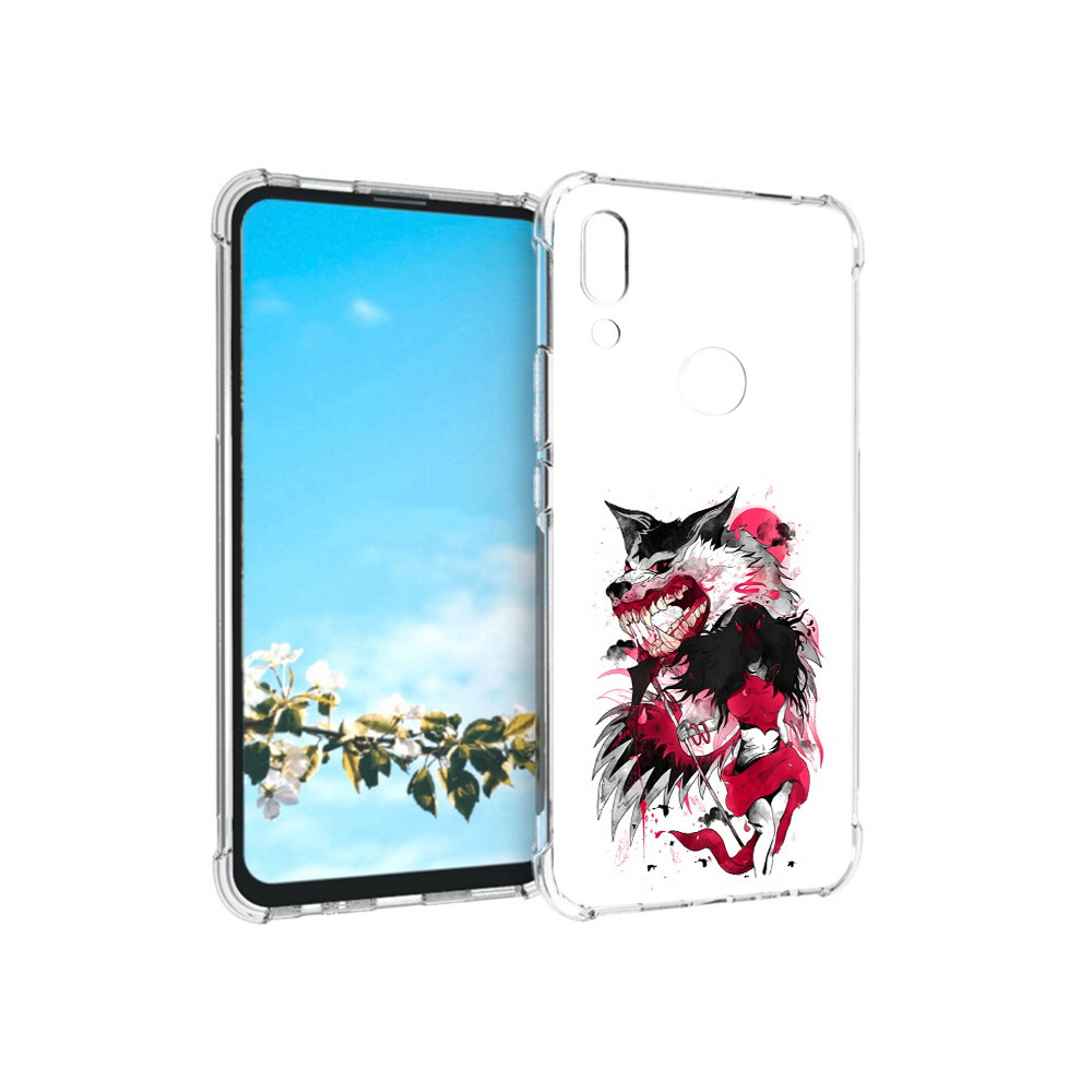 

Чехол MyPads Tocco для Huawei P Smart Z красная шапочка, Прозрачный, Tocco